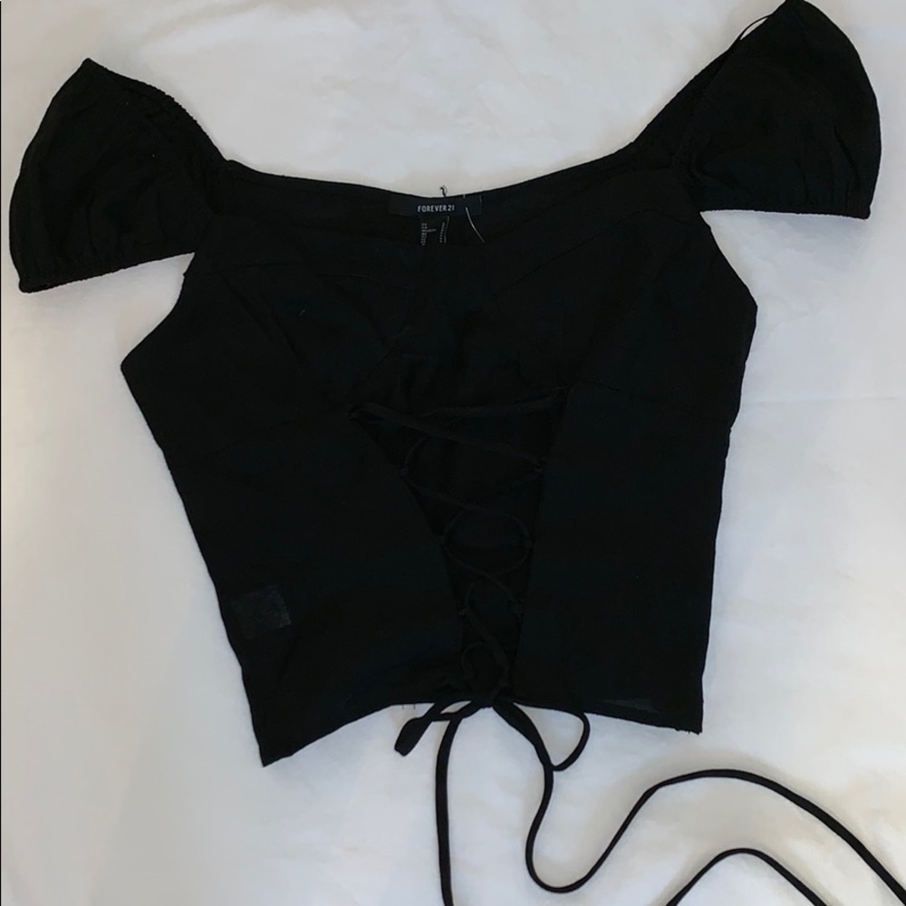 Black corset top